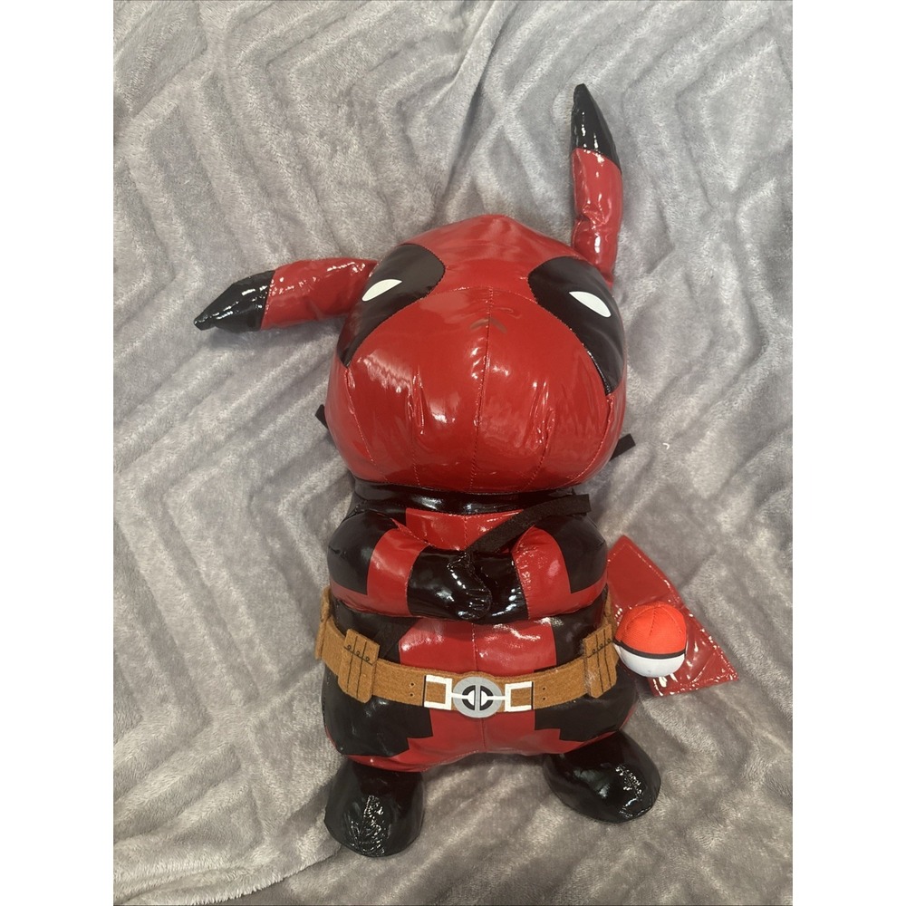 Pokemon Deadpool Pikachu Plush Toy 17 Inches Tall
